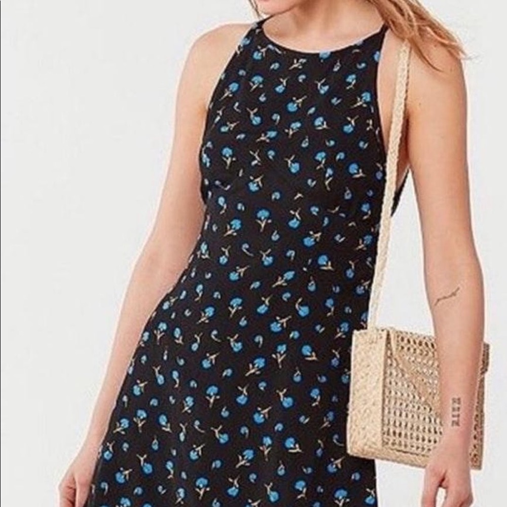 Urban Outfitters Black Dress Floral